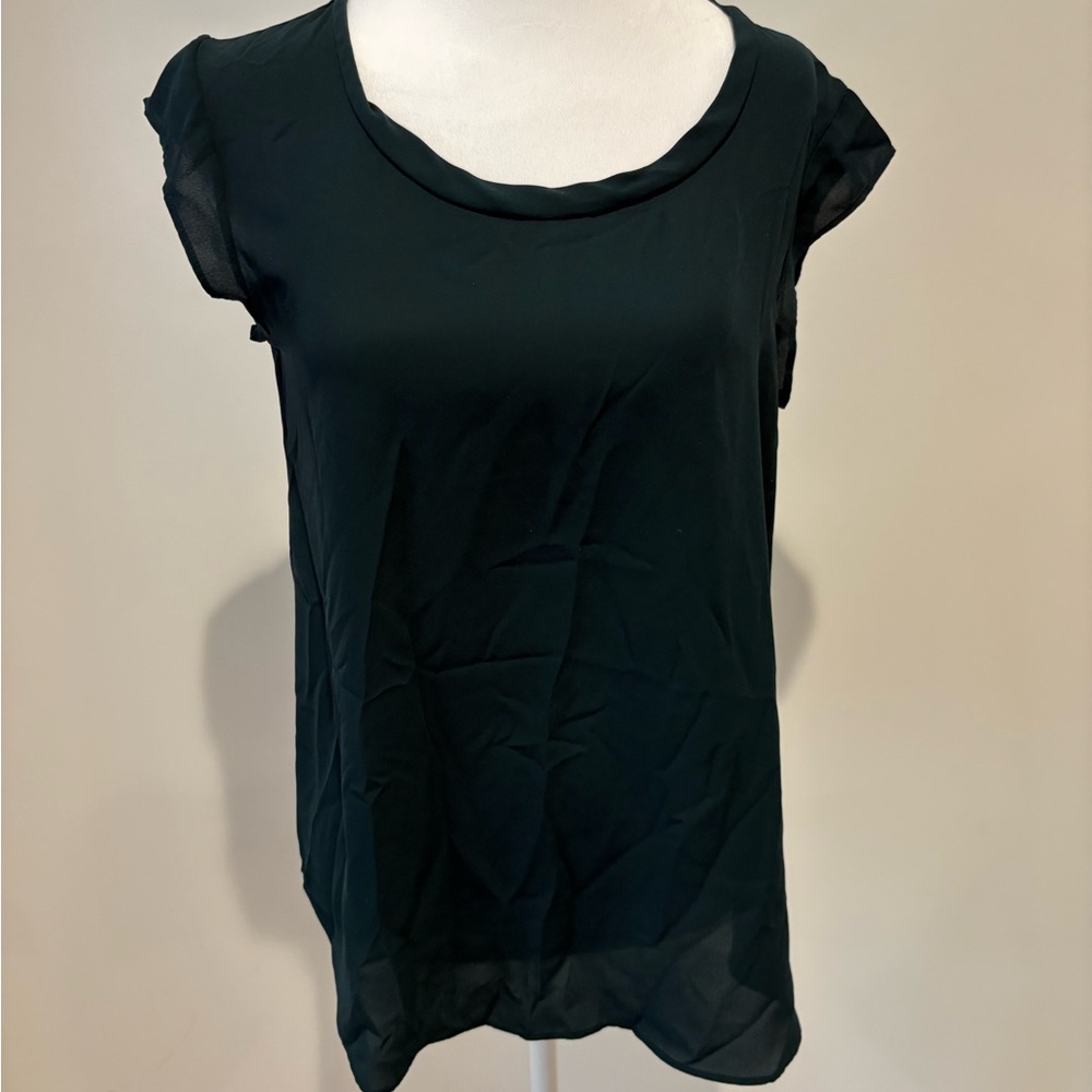 Banana Republic Dark Teal Cap Sleeve Top